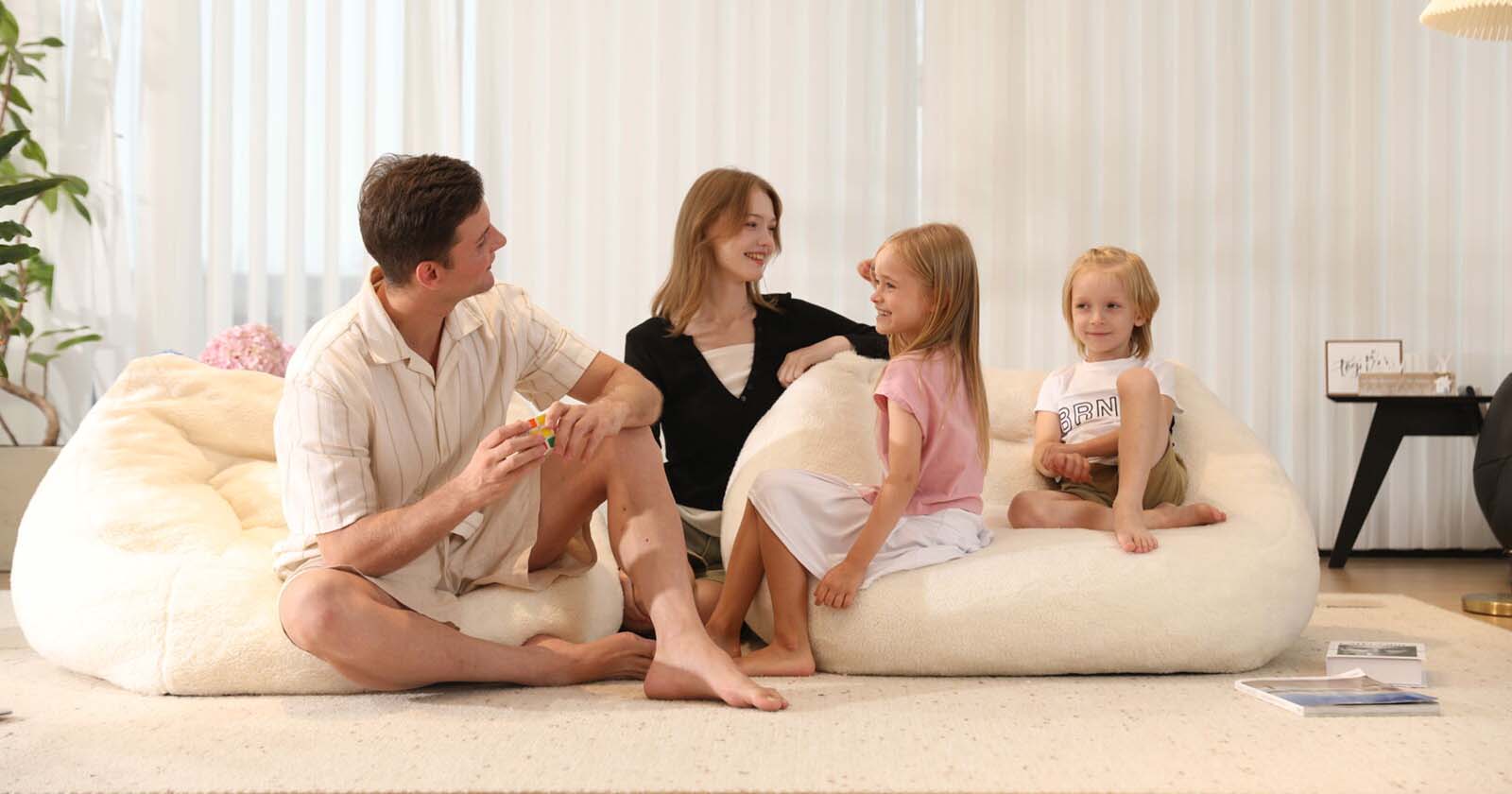 Create a Cozy Home Life with a Lazy Bean Bag Chair- Relaxing moment