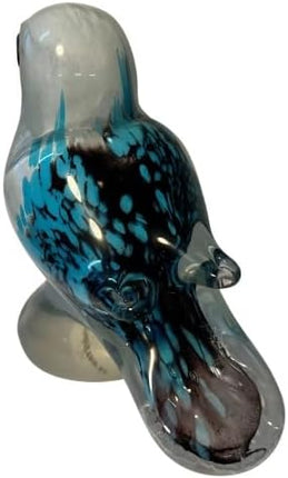 Kookaburra Hand Blown Glass Bird Statue Sculptrue -  Native Australian Animal Statue