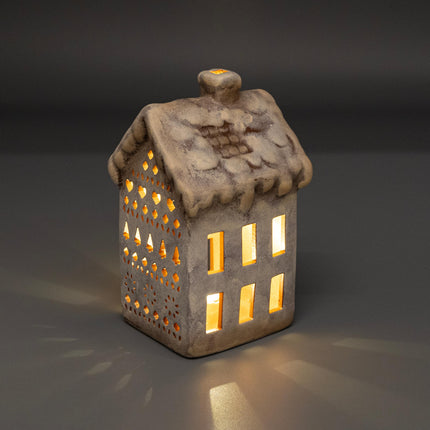 Ceramic Christmas Village House, Wide