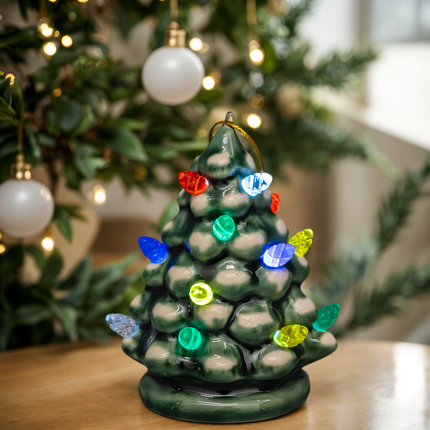 CHRISTMAS TREE WITH LED ORNAMENT