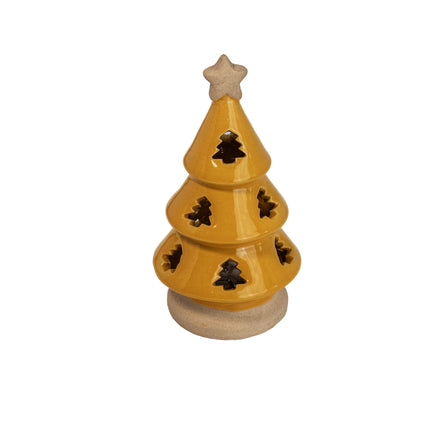 CERAMIC CHRISTMAS TREE WITH LED