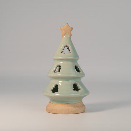 CERAMIC CHRISTMAS TREE WITH LED