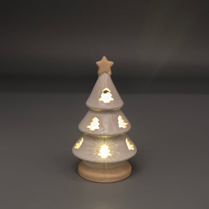 CERAMIC CHRISTMAS TREE WITH LED