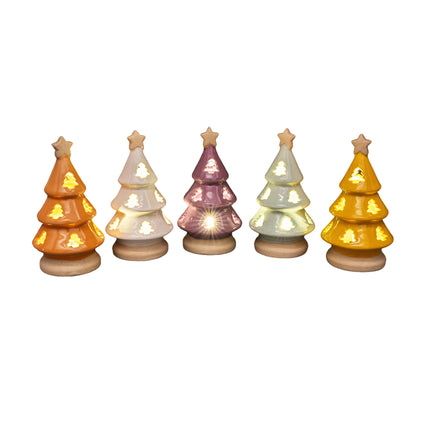 CERAMIC CHRISTMAS TREE WITH LED