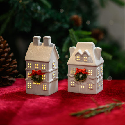Ceramic Christmas Village House Christmas Decoration