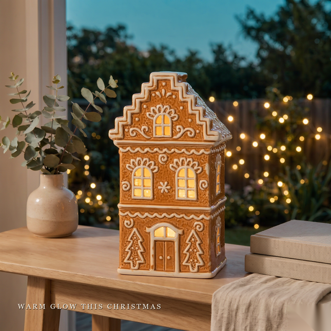 Ceramic Christmas Village House, Christmas Decoration
