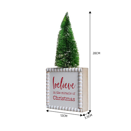 Christmas Table Decoration FIGURINE WITH CHRISTMAS TREE