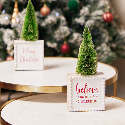 Christmas Table Decoration FIGURINE WITH CHRISTMAS TREE