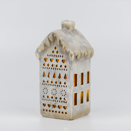 Ceramic Christmas Village House, Tall